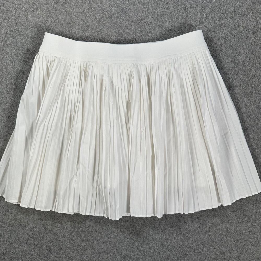 Old Navy Pleated Tennis Skort Women's Medium White Quick Dry Golf Pickleball